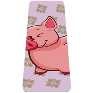 Yoga Mat, Yoga Mats for Home Workout, Workout Mat, Exercise Mats, Pilates Mat, Cute Pig