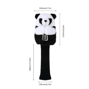 Andux Plush Golf 460cc Driver Wood Club Head Covers Panda MT/MG74