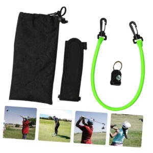 INOOMP 1 Set Swing Trainer Practicing Trainer Golfer Sports Toy Latex Trainer Swinging Trainer Motion Posture Belt Arm Band Trainer Gym Belt Men and Women Cloth Fabric Emulsion