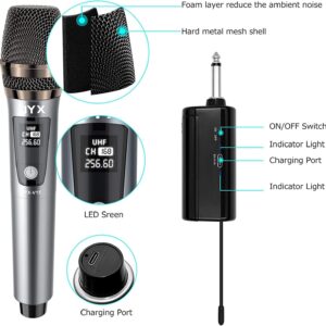 JYX Karaoke Machine with 3 Mics and Discol Light, Livestream Speaker PA System Sbuwoofer with 8 Sound Effects,Lyrics Display Holder,LED Lights,Treble/Bass Adjustment, Support TWS/REC/FM/USB/SD/AUX-in