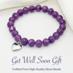 Get Well Gifts for Women After Surgery, and Those Facing Illness or Anxiety to Get Well Soon, Amethyst