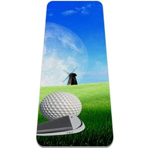 yoga mat, yoga mats for home workout, workout mat, exercise mats, pilates mat, golf to the moon