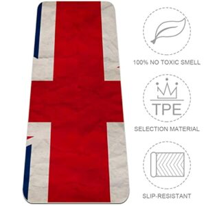 Yoga Mat, Yoga Mats for Home Workout, Workout Mat, Exercise Mats, Pilates Mat, British flag pattern