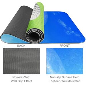 Yoga Mat, Yoga Mats for Home Workout, Workout Mat, Exercise Mats, Pilates Mat, Golf To the Moon