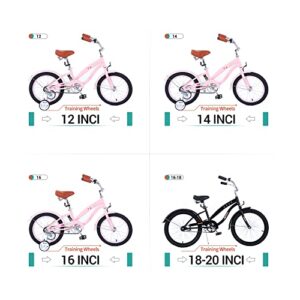 Nice C Kids Cruiser Bike + Kids Dual Disc Brake Bike