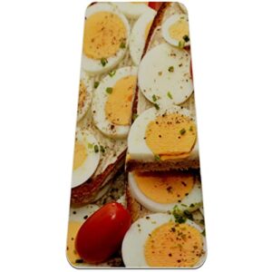 Yoga Mat, Yoga Mats for Home Workout, Workout Mat, Exercise Mats, Pilates Mat, Egg Sandwich Pictures