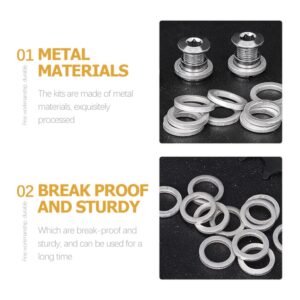 VANZACK 20pcs Wheel Nail Washers Bearing Kit with Washer Mountain Bike Supply Bike Headset Spacer Replacement Tool Bike Installing Kit Reusable Setting Tool Bike Handlebar Stem Spacers