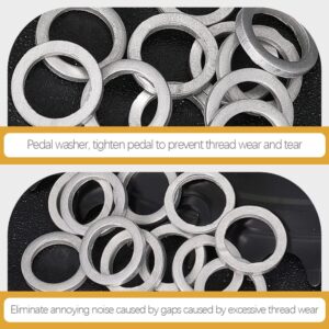 VANZACK 20pcs Wheel Nail Washers Bearing Kit with Washer Mountain Bike Supply Bike Headset Spacer Replacement Tool Bike Installing Kit Reusable Setting Tool Bike Handlebar Stem Spacers