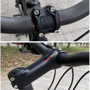 ZECHAO 31.8mm Road Bike Handlebar Stem,3K Carbon Bike Stem 6/17 Degree Matte Handlebar Stem for Mountain Mountain Bike Stems Bike Stem (Color : ± 17°, Size : 110MM)