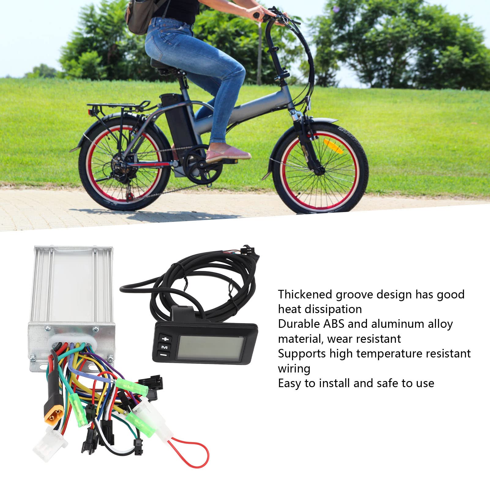 Alomejor 36V 48V 60V Electric Motor Brushless Controller Kit Clear LCD Display Panel 350W 450W for Scooter