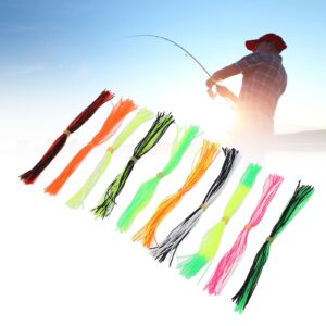 Silicone Jig Skirts, Fishing Skirt for Lures, Fishing Skirt Baits, Fishing Jig Baits Skirts for Trout Fishing, Environmental Friendly Fishing Skirt Personally Constructed Fishing Lures Accessories