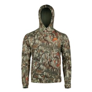 First Lite Men's Furnace Hoody - Merino Wool Camo Hunting Fleeced Pullover - First Lite Specter - Medium