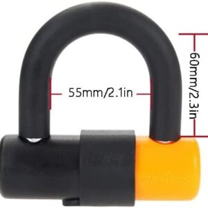 DULASP Anti-Theft Lock Bike U Lock Electric Scooter Lock Bicycle Locks Heavy Duty, High-Security Cycling Locks for Mountain Biking Road Riding Bicycle U-Shaped Lock