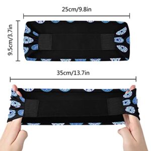 Unisex Workout Headbands Evil-Eye-Blue-Black Elastic Yoga Sweatband Stretchy Sports Hairband