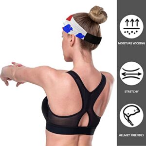 Unisex Workout Headbands Colorado-State-Flag-Hiking Elastic Yoga Sweatband Stretchy Sports Hairband