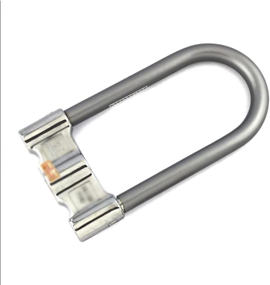 DULASP Bike Lock Bike U-Lock Security Lock Mountain Bike Motorcycle Lock Electric Vehicle Lock U-Shaped Lock with 3 idle Keys U Lock