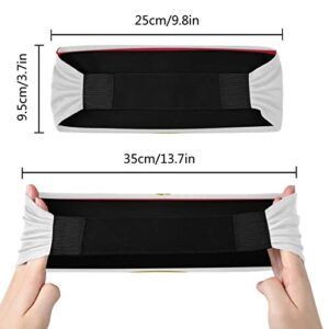 Unisex Workout Headbands Egypt-Egyptian-Flag-Soccer Elastic Yoga Sweatband Stretchy Sports Hairband