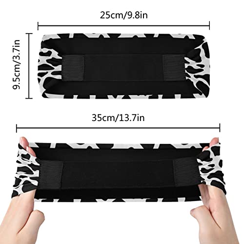 Unisex Workout Headbands Cow-dot-Skin-Print Elastic Yoga Sweatband Stretchy Sports Hairband