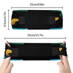 Unisex Workout Headbands Colorful-Geometric-Wolf Elastic Yoga Sweatband Stretchy Sports Hairband