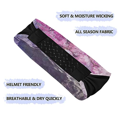 Unisex Workout Headbands Blossom-Cherry-Tree-Landscape Elastic Yoga Sweatband Stretchy Sports Hairband