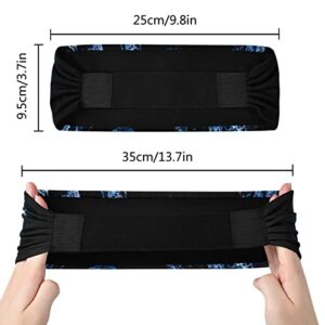 Unisex Workout Headbands Bule-Water-tai-chi Elastic Yoga Sweatband Stretchy Sports Hairband