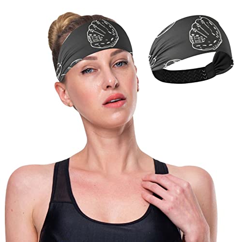 Unisex Workout Headbands Catcher-Baseball-Team-japen-Pride Elastic Yoga Sweatband Stretchy Sports Hairband