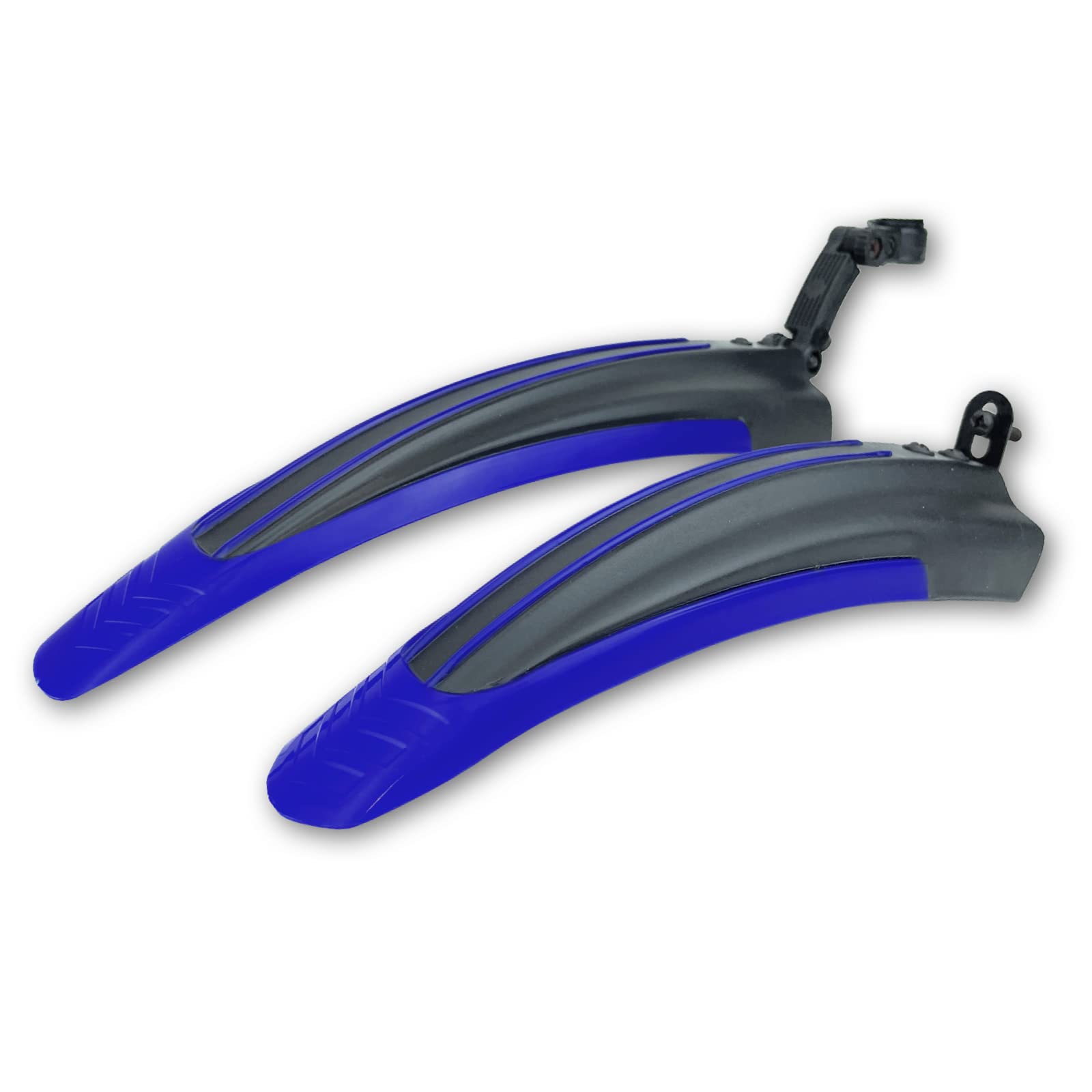 RNX Blue Mountain Bike Mud Guard Front and Rear Fenders Set, Wide, Universal, Adjustable