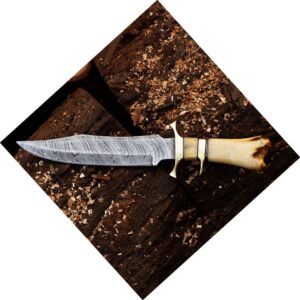 Damascus Steel Hunting Knives - Custom Handmade knife - Hand Forged Damascus steel Knife