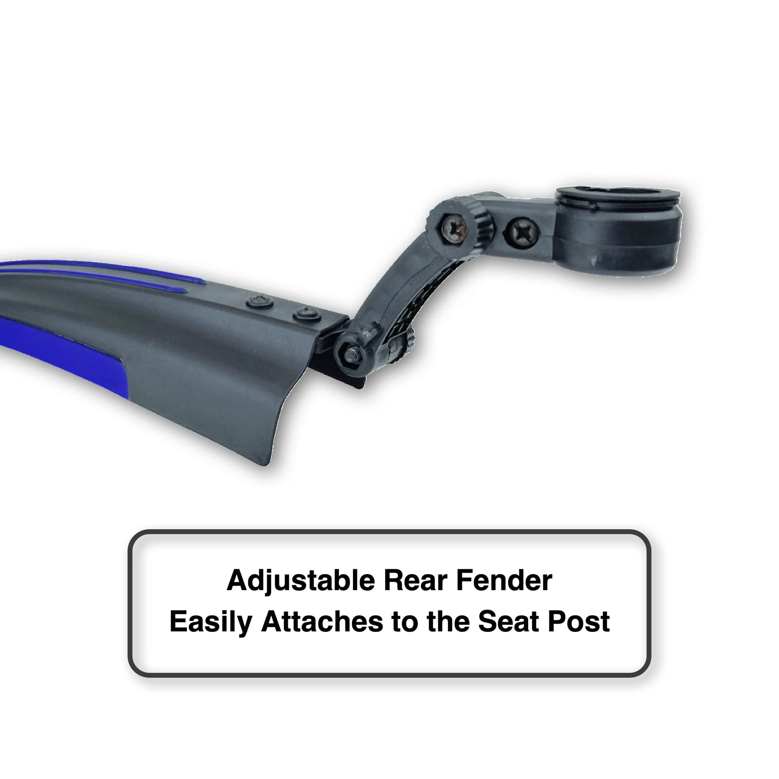 RNX Blue Mountain Bike Mud Guard Front and Rear Fenders Set, Wide, Universal, Adjustable