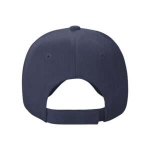 Dargr Custom Baseball Cap Design Your Own for Men and Women Use Logo Photo Text from Phone Support Group Buy Navy Blue