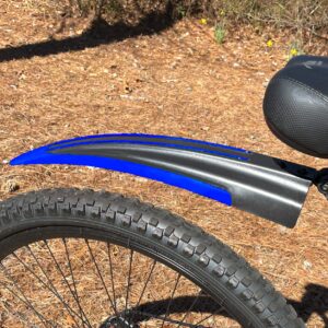 RNX Blue Mountain Bike Mud Guard Front and Rear Fenders Set, Wide, Universal, Adjustable