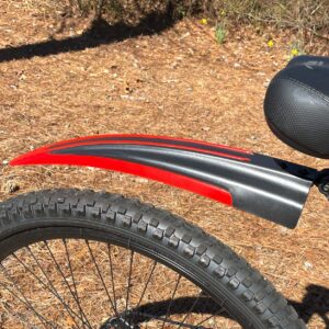 RNX Red Mountain Bike Mud Guard Front and Rear Fenders Set, Wide, Universal, Adjustable