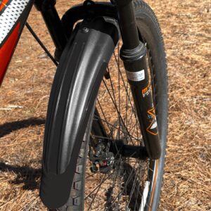 RNX Black Mountain Bike Mud Guard Front and Rear Fenders Set, Wide, Universal, Adjustable