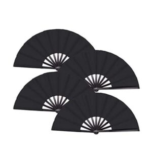 ZAEGO Chinese Fan 4 Packs Chinese Tai Chi Folding Fan, Men And Women, Performance, Dance, Decoration Fan Japanese Fan