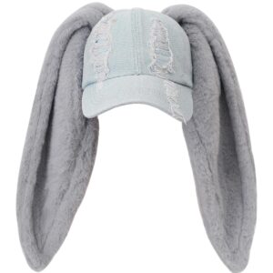 Woman's Bunny Baseball Cap Hip-hop Long Rabbit Ears Hats Cute Girl Hat