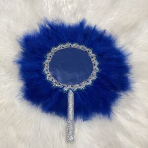 Custom Hand Fans Wedding Lace Feather Fan for Wedding Home Decorative Handmade Fans Bride Decoration