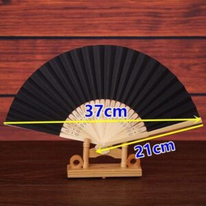 ZAEGO Chinese Fan 5 PCS Folding Hand Fan Folding Hand Held Solid Color Paper Fan Handheld Folding Fan Japanese Fan (Color : Brown)