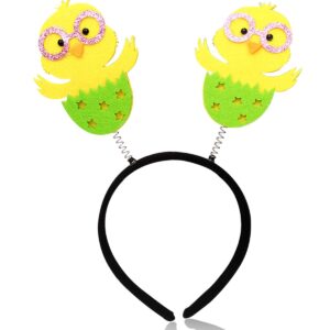 easter headband hatching chick hair hoop easter egg head boppers headwear gunglass baby chick costume party decoration hair ornament supplies birthday party hair accessories favors for women kids 1pcs