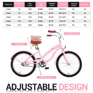 Nice C Kids Cruiser Bike Pink + Kids BMX Bike