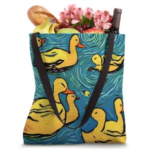 Unique Impressionist Duck Tote Bag