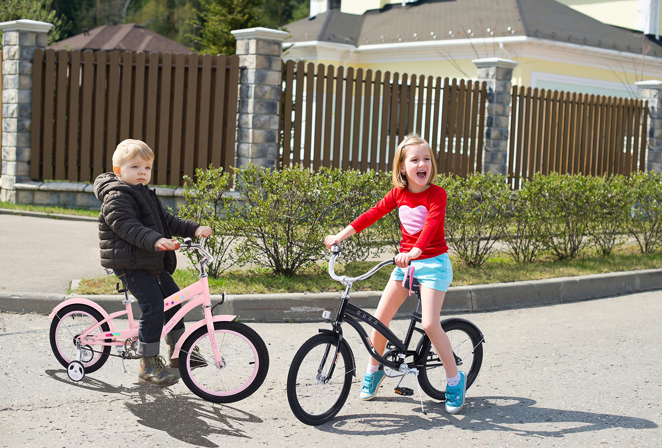 Nice C Kids Cruiser Bike Pink + Kids BMX Bike