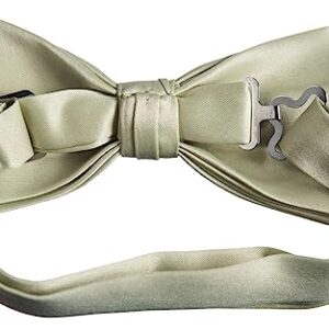 Tuxgear Mens Bow Tie and Adjustable Stretch Suspender Sets, Light Sage, 48" Mens (Light Sage, 48" Mens)