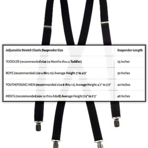 Tuxgear Mens Bow Tie and Adjustable Stretch Suspender Sets, Light Sage, 48" Mens (Light Sage, 48" Mens)