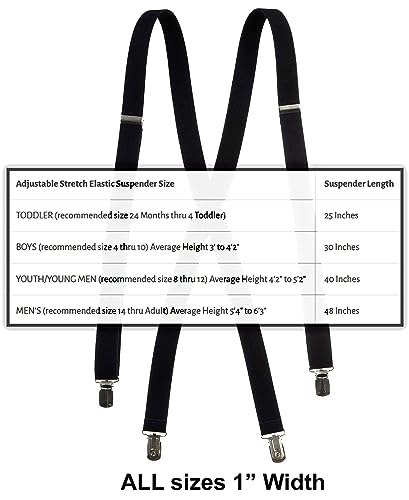 Tuxgear Mens Bow Tie and Adjustable Stretch Suspender Sets, Light Sage, 48" Mens (Light Sage, 48" Mens)