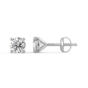 Lab Created Diamond Stud Earrings set in 14kt Gold (0.50 ct.tw, D-E Color, VS1-VS2 Clarity) (Stud)