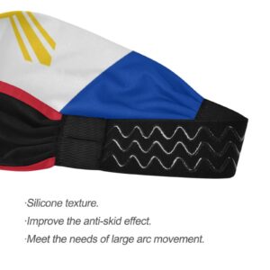 Unisex Workout Headbands Philippine-Flag-Proud Elastic Yoga Sweatband Stretchy Sports Hairband