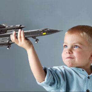 Gonli Stem Army Toys US Air Force SR-71 Reconnaissance Aircraft Building Blocks Sets for Boys Fighter Jet Building Toys Gifts for Kids(183pieces)