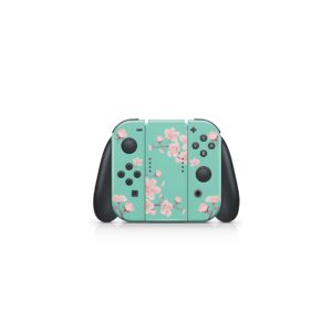 Tacky Design Flowers Skin Compatible with Nintendo Switch Skin Wrap Cover, Cherries Stickers for Nintendo Switch Stickers, Premium Vinyl 3M Full Wrap Decal, Compatible with Joy-Con, Console, Dock.