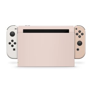 Tacky Design Retro Skin Compatible with Nintendo Switch Skin Wrap Cover, Cream Color Blocking for Nintendo Switch Stickers, Premium Vinyl 3M Full Wrap Decal, Compatible with Joy-Con, Console, Dock.