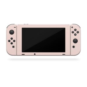 TACKY DESIGN Japanese Cherry Blossom Skin Compatible with Nintendo Switch Skin, Beige Color Skin Compatible with Nintendo Switch Skin, Vinyl 3m Sticker, Full wrap Cover (Vibrant Garden Beige)